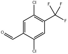 2,5-dichloro-4-(trifluoromethyl)benzaldehyde Structure