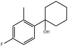 1-(4-fluoro-2-methylphenyl)cyclohexanol Structure