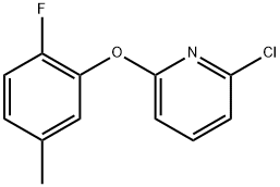 2-Chloro-6-(2-fluoro-5-methylphenoxy)pyridine Structure