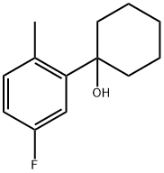 1-(5-fluoro-2-methylphenyl)cyclohexanol Structure