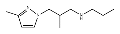 2-methyl-3-(3-methyl-1H-pyrazol-1-yl)-N-propylpropan-1-amine 구조식 이미지
