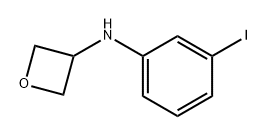 N-(3-iodophenyl)oxetan-3-amine 구조식 이미지