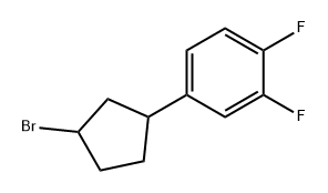 4-(3-bromocyclopentyl)-1,2-difluorobenzene Structure