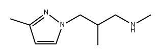 N,2-dimethyl-3-(3-methyl-1H-pyrazol-1-yl)propan-1-amine Structure