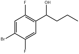 4-Bromo-2,5-difluoro-α-propylbenzenemethanol Structure