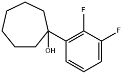 1-(2,3-difluorophenyl)cycloheptanol Structure