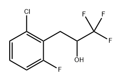 Benzeneethanol, 2-chloro-6-fluoro-α-(trifluoromethyl)- Structure