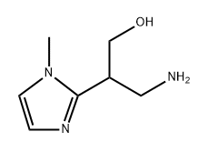 1H-Imidazole-2-ethanol, β-(aminomethyl)-1-methyl- Structure