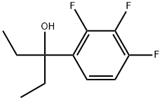 α,α-Diethyl-2,3,4-trifluorobenzenemethanol Structure