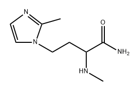1H-Imidazole-1-butanamide, 2-methyl-α-(methylamino)- Structure