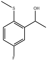 1-(5-fluoro-2-(methylthio)phenyl)ethanol Structure