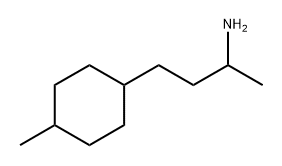 Cyclohexanepropanamine, α,4-dimethyl- Structure