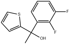 1-(2,3-difluorophenyl)-1-(thiophen-2-yl)ethanol 구조식 이미지