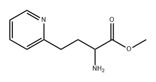 2-Pyridinebutanoic acid, α-amino-, methyl ester Structure