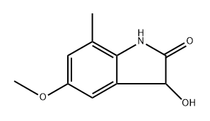 3-Hydroxy-5-methoxy-7-methyl-2,3-dihydro-1h-indol-2-one 구조식 이미지