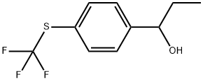 α-Ethyl-4-[(trifluoromethyl)thio]benzenemethanol Structure