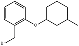 1-(Bromomethyl)-2-[(3-methylcyclohexyl)oxy]benzene Structure