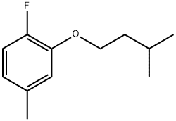 1-Fluoro-4-methyl-2-(3-methylbutoxy)benzene Structure