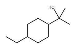 Cyclohexanemethanol, 4-ethyl-α,α-dimethyl- Structure