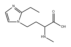 1H-Imidazole-1-butanoic acid, 2-ethyl-α-(methylamino)- Structure