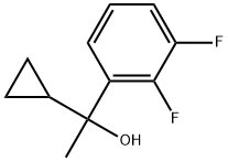 α-Cyclopropyl-2,3-difluoro-α-methylbenzenemethanol Structure