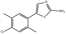 5-(4-Chloro-2,5-dimethylphenyl)thiazol-2-amine Structure