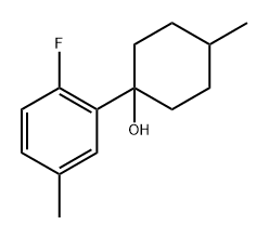 1-(2-fluoro-5-methylphenyl)-4-methylcyclohexanol Structure