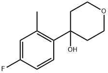 4-(4-fluoro-2-methylphenyl)tetrahydro-2H-pyran-4-ol Structure