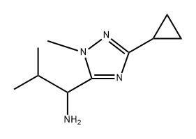 1H-1,2,4-Triazole-5-methanamine, 3-cyclopropyl-1-methyl-α-(1-methylethyl)- Structure