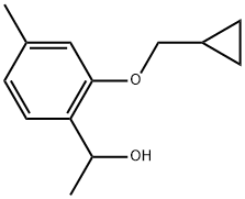 2-(Cyclopropylmethoxy)-α,4-dimethylbenzenemethanol Structure