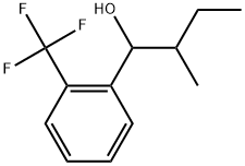 α-(1-Methylpropyl)-2-(trifluoromethyl)benzenemethanol Structure