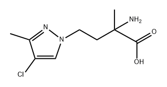 1H-Pyrazole-1-butanoic acid, α-amino-4-chloro-α,3-dimethyl- Structure