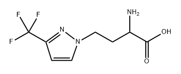 1H-Pyrazole-1-butanoic acid, α-amino-3-(trifluoromethyl)- Structure