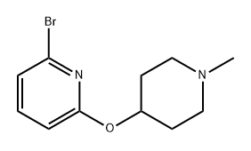 2-Bromo-6-[(1-methyl-4-piperidyl)oxy]pyridine Structure