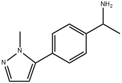 1-(4-(1-Methyl-1H-pyrazol-5-yl)phenyl)ethan-1-amine Structure