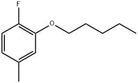 Benzene, 1-fluoro-4-methyl-2-(pentyloxy)- Structure