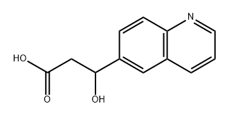 6-Quinolinepropanoic acid, β-hydroxy- Structure