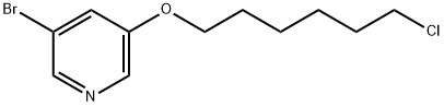 3-Bromo-5-[(6-chlorohexyl)oxy]pyridine Structure