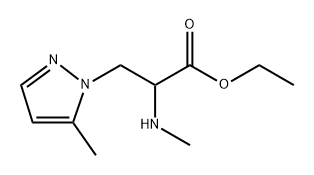 Ethyl 3-(5-methyl-1h-pyrazol-1-yl)-2-(methylamino)propanoate Structure