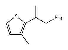 2-Thiopheneethanamine, β,3-dimethyl- Structure