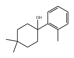 4,4-dimethyl-1-(o-tolyl)cyclohexanol Structure
