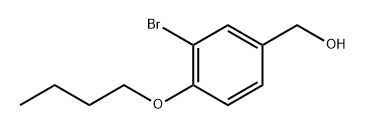 (3-Bromo-4-butoxyphenyl)methanol Structure