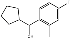 α-Cyclopentyl-4-fluoro-2-methylbenzenemethanol Structure