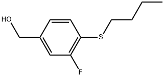 4-(Butylthio)-3-fluorobenzenemethanol Structure