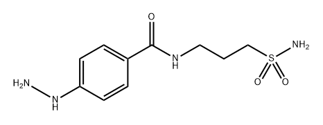 4-Hydrazinyl-N-(3-sulfamoylpropyl)benzamide Structure