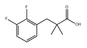 Benzenepropanoic acid, 2,3-difluoro-α,α-dimethyl- Structure