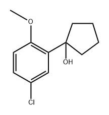 1-(5-chloro-2-methoxyphenyl)cyclopentanol Structure