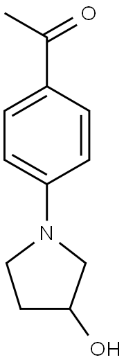 1-[4-(3-hydroxypyrrolidin-1-yl)phenyl]ethan-1-one Structure