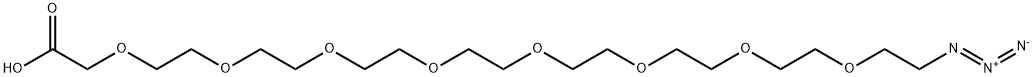 N3-PEG8-CH2COOH Structure