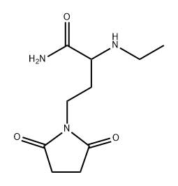 4-(2,5-Dioxopyrrolidin-1-yl)-2-(ethylamino)butanamide Structure